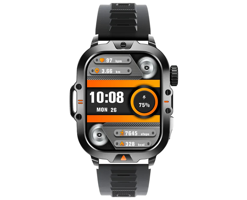 Blaktron Storm Hiking Smartwatch – 2.01” HD Display | Bluetooth Calling | 100+ Sports Modes