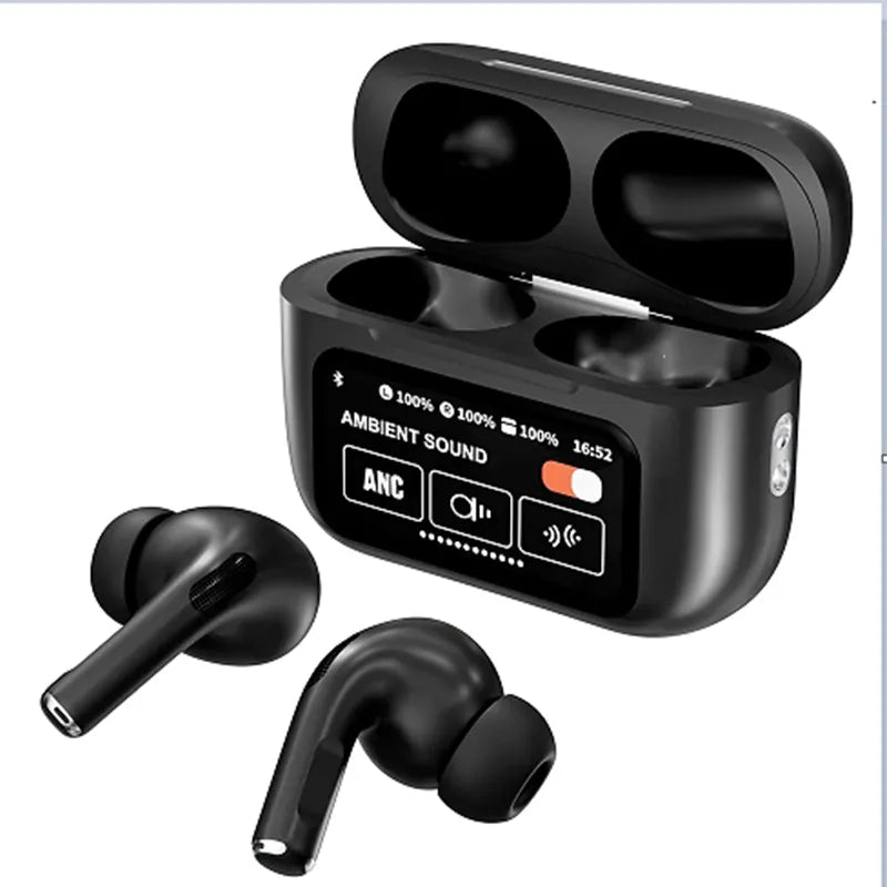 AirPods Pro-Style A9 Pro with LCD Touch Display Case | ANC